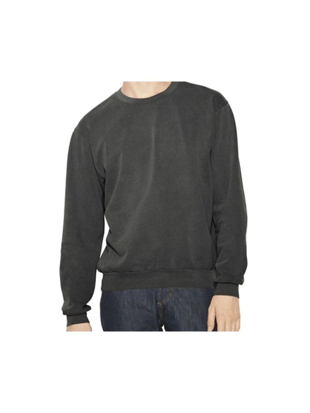 American Apparel Unisex French Terry Garment Cotton Sweatshirt Gray Size 2XL